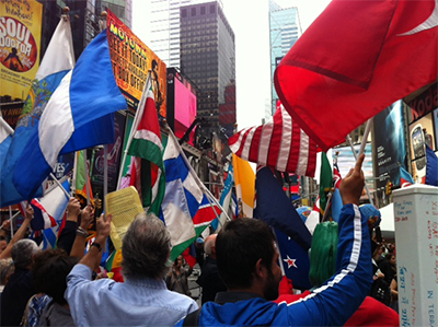 Flags in Times Sq dm