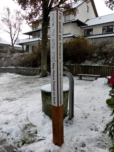 Peace Pole Planting - Pfullendorf - Germany